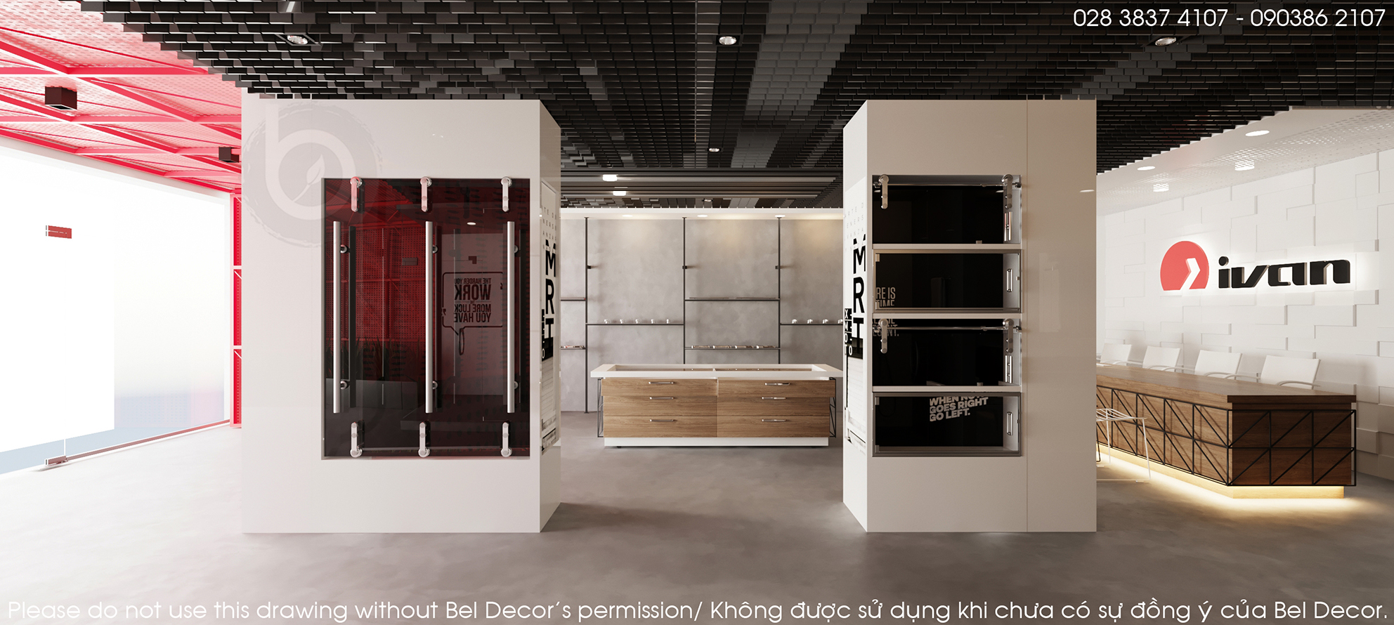 thiet ke noi that showroom 11