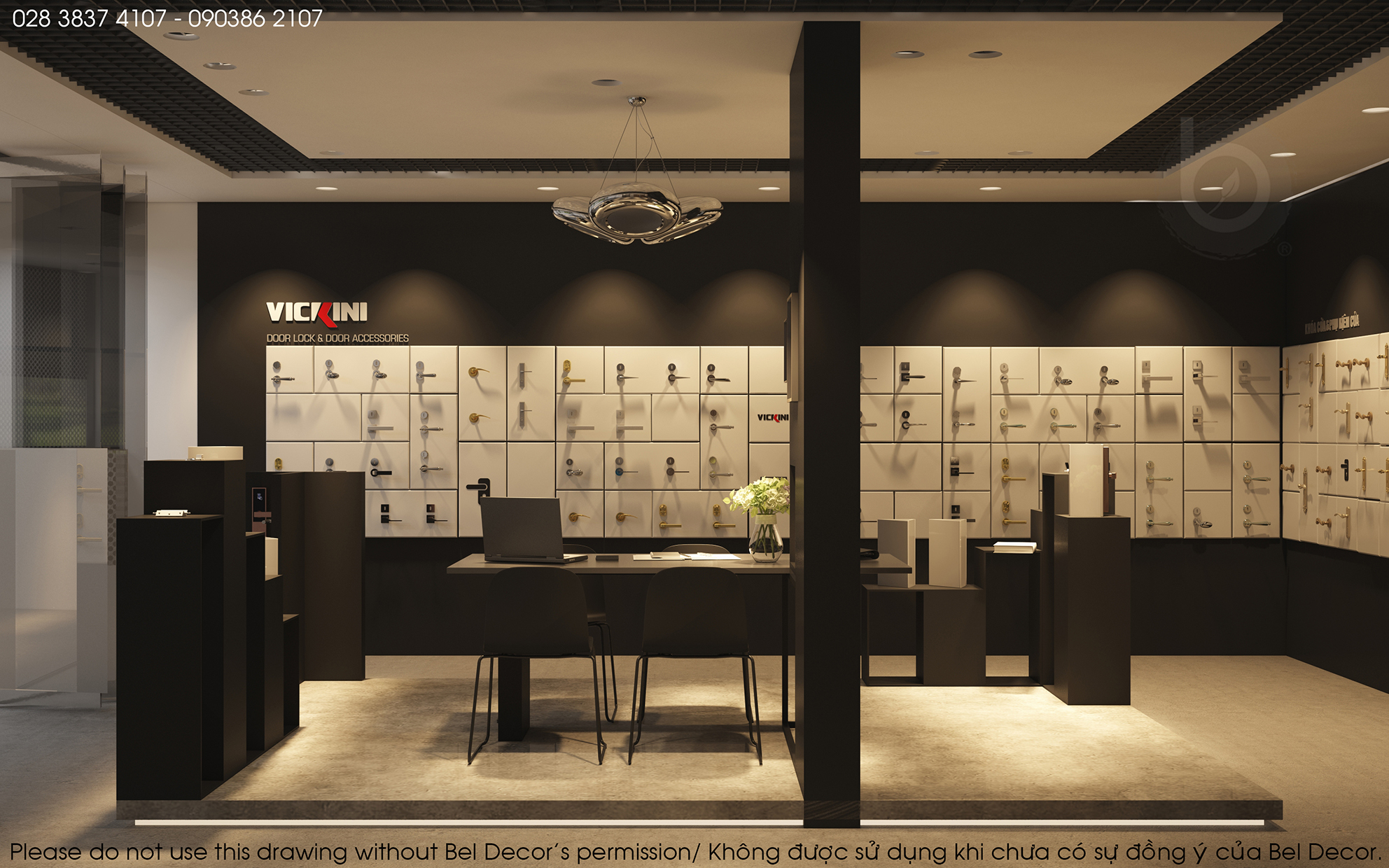 thiet ke noi that showroom 6