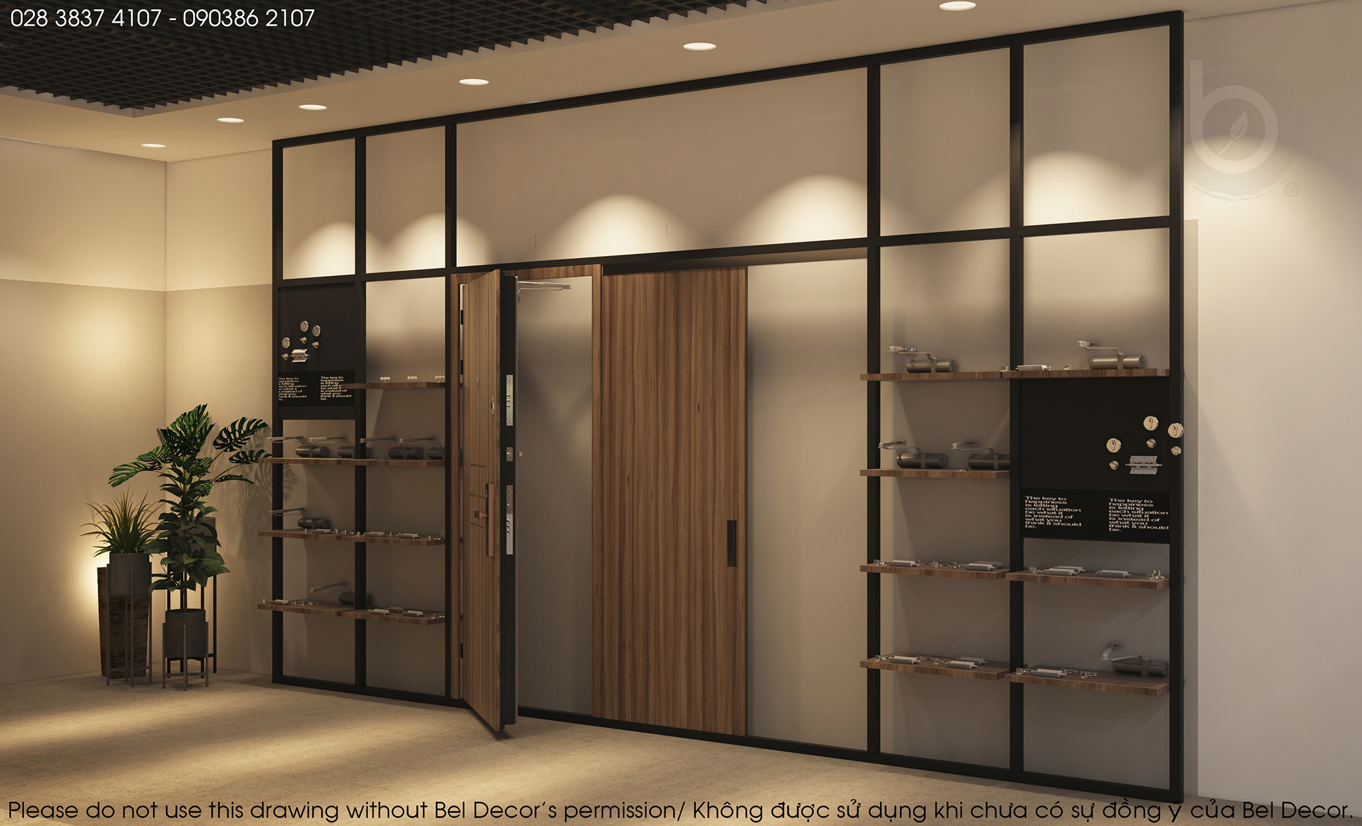 thiet ke noi that showroom 8