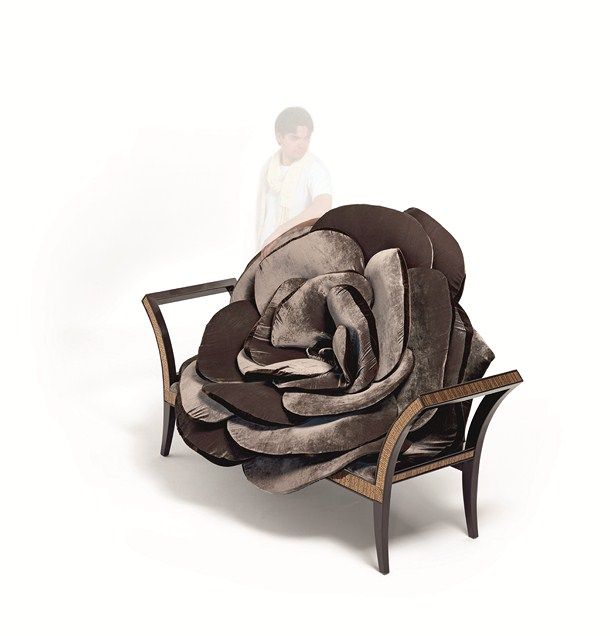 furniture surrelistic art small sofa seduction