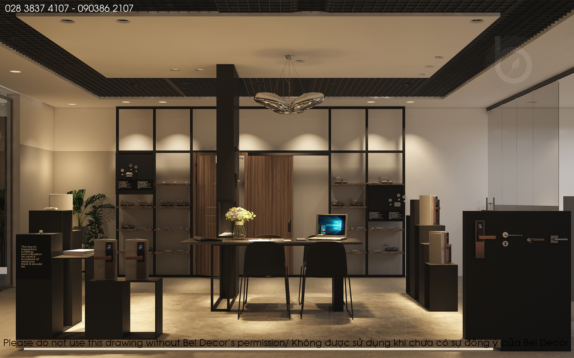 thiet ke noi that showroom 5