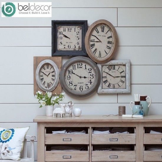 Rustic-clock-display