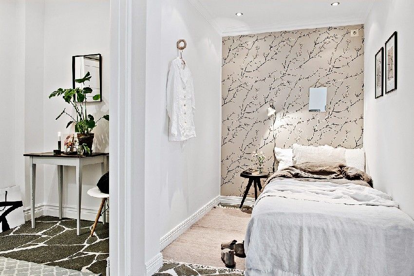 one-room-Scandinavian-apartment-sleeping-alcove