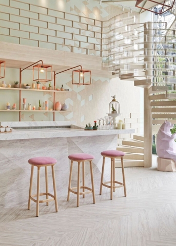 Vẻ đẹp đầy lôi cuốn trong thiết kế nội thất của cặp đôi màu sắc đồng và hồng - Ảnh 7. thiet ke noi that 170425 hana 7