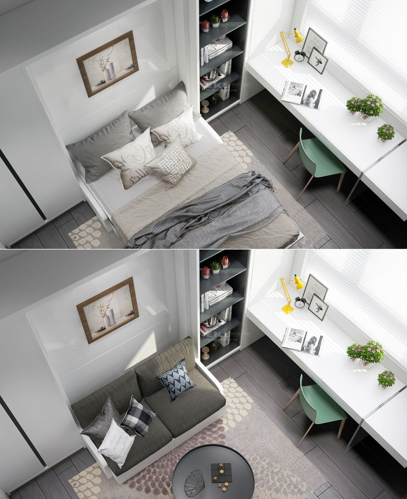 white-bedroom-study